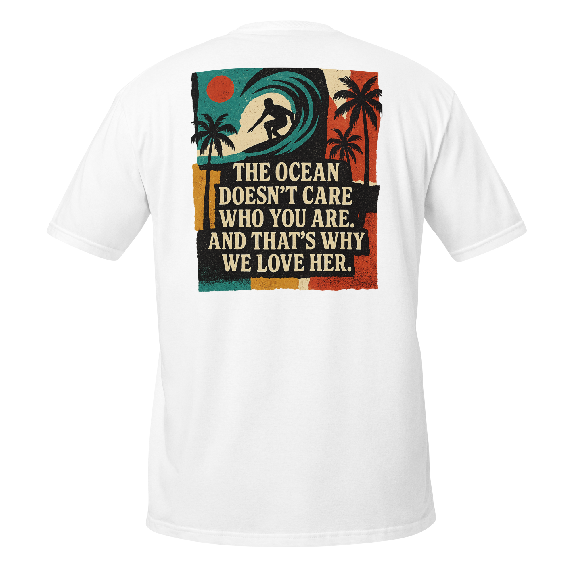 Ocean design shirt mockup